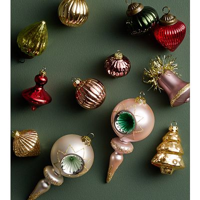 St. Nicholas Square® Set of 8 Vintage Inspired Christmas Ornaments