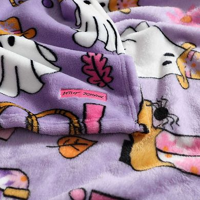 Betsey Johnson Howdy Ghouls Throw Blanket