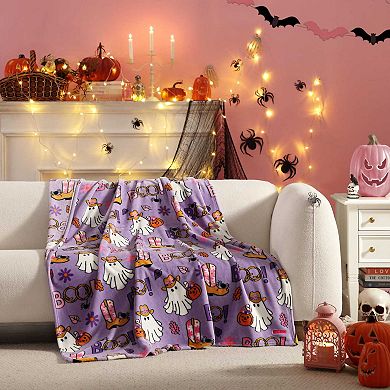 Betsey Johnson Howdy Ghouls Throw Blanket