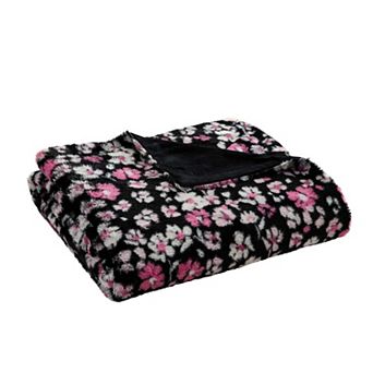 Betsey Johnson Leopard Rosettes Throw Blanket