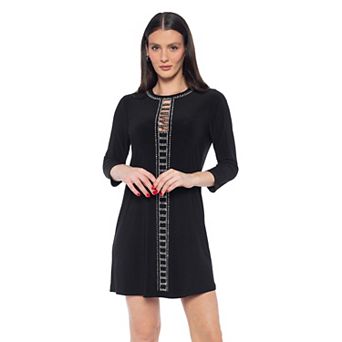 Women's Marina Beaded Front & Neck Shirt Dress