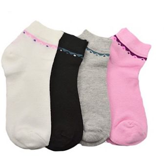 Women's Rayon Low Cut 4 Pair Pack Socks