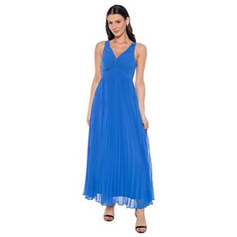 Women's Marina Knot Front Pleated Gown