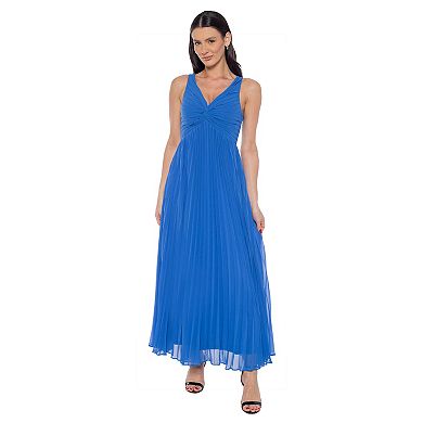Women's Marina Knot Front Pleated Gown