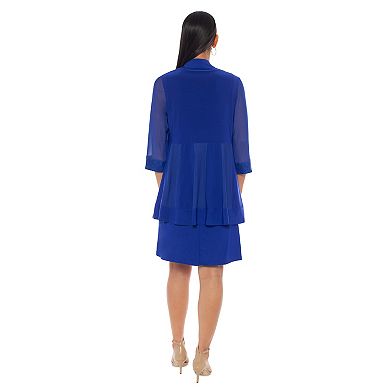 Women's Marina 2-pc. Power Mesh Dress & Jacket Set
