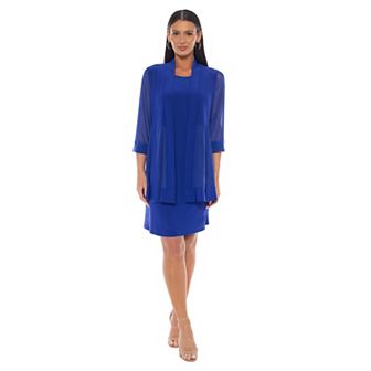 Women's Marina 2 pc Power Mesh Dress & Jacket Set