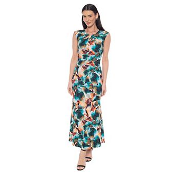 Women's Marina Pleated Body Print Midi Dress