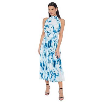Women's Marina Tie Dye Pleated Midi Dress