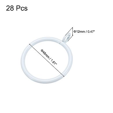 28 PCS Curtain Rod Rings Hanging Ring 1.5-Inch