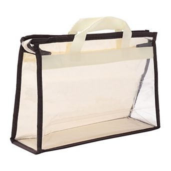 Handbag Dust Bags, Clear Purse Storage Organizer Handbag Cover 12.6x4.1x8.7 inch
