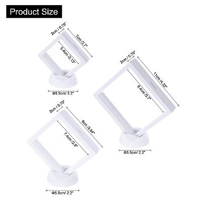 3 Sizes 3D Floating Display Case, Floating Frame Display Holder Stands, Jewelry Storage Box