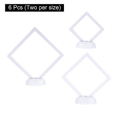 3 Sizes 3D Floating Display Case, Floating Frame Display Holder Stands, Jewelry Storage Box
