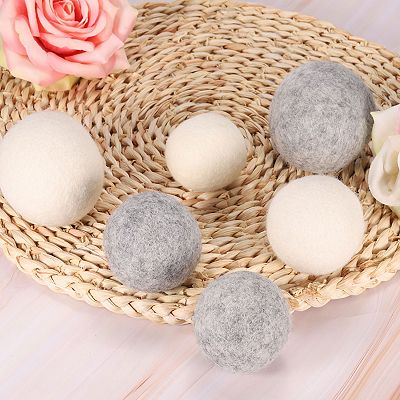 Intbuying 4-Pack Natural Fabric Softener Dryer Balls – Chemical-Free Laundry