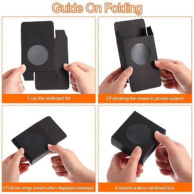 32Pcs Soap Packaging Boxes, Kraft Soap Box with Window Mini Soap Present Treat Gift Box