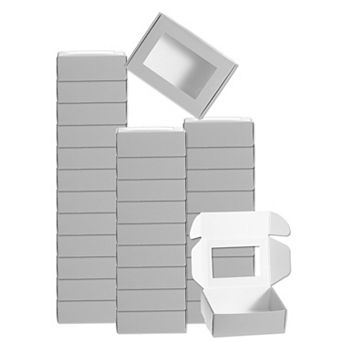 32 pc Soap Packaging Boxes, Kraft Soap Box with Window Mini Soap Present Treat Gift Box