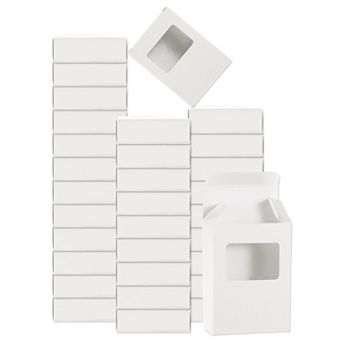 32 pc Soap Packaging Boxes, Kraft Soap Box with Window Mini Soap Present Treat Gift Box