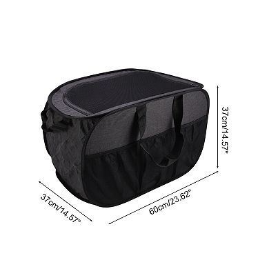 Horizontal Laundry Basket 23.62"x14.57"x14.57" 1 Pc