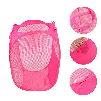 Folding Round Laundry Basket 14.17"x22.83" 1 Pc