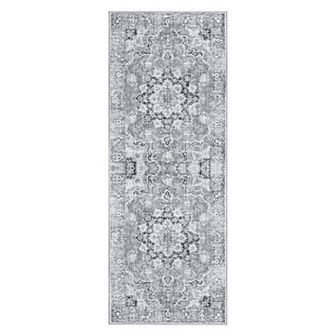 Living Room Washable Area Rug Vintage Large Floor Cover Distressed Stain Resistant Carpet