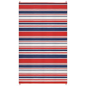 Garvee Striped Outdoor Area Rug Waterproof Reversible Rugs for Beach RV Trip