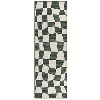 Garvee Modern Washable Area Rug Geometric Soft Non Slip Rugs for Home Decor