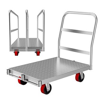 2-in-1 heavy-duty panel truck, all steel platform handcart, used for loading and storage