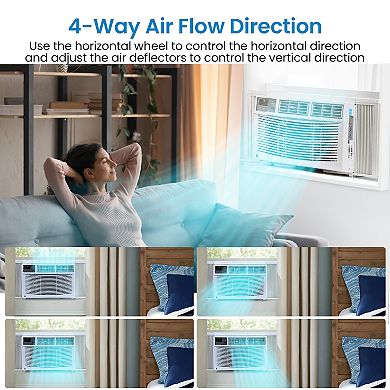 8000 BTU Smart Window Air Conditioner with Wi-Fi
