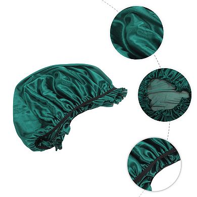 Women Durable Shower Cap for Hotel Travel 2 Pcs