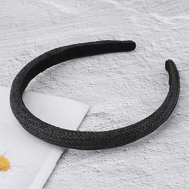 Thin-edged Woven Straw Headband 1 Pc