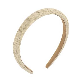 Thin-edged Woven Straw Headband 1 pc