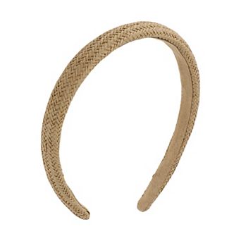 Thin-edged Woven Straw Headband 1 pc
