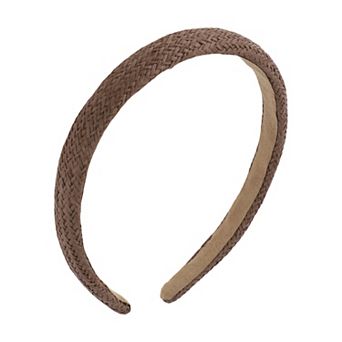 Thin-edged Woven Straw Headband 1 pc