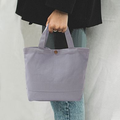 Canvas Tote Bag, Small Canvas Bag with Handles Bulk Cotton Sturdy Reusable Mini Lunch Tote Bag