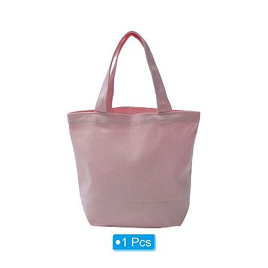Canvas Tote Bag, Small Canvas Bag with Handles Bulk Cotton Sturdy Reusable Mini Lunch Tote Bag