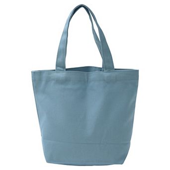 Canvas Tote Bag, Small Canvas Bag with Handles Bulk Cotton Sturdy Reusable Mini Lunch Tote Bag