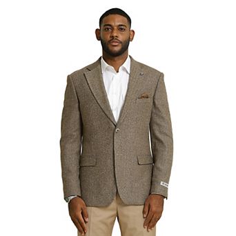 Stacy Adams Tweed Blazer Jacket w/ Notch Lapel