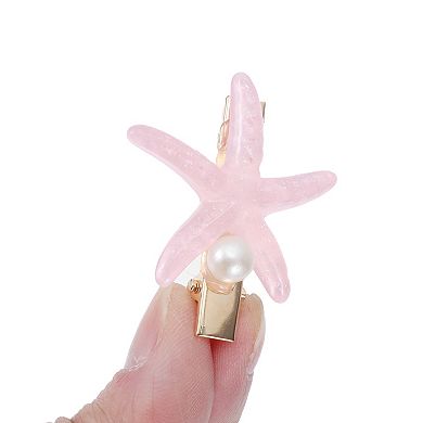 Starfish Shell Hair Clips for Home 9 Pcs