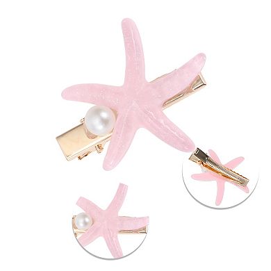 Starfish Shell Hair Clips for Home 9 Pcs