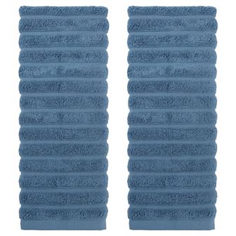 1 pc Cotton Hand Towel, Striped Pattern Decorative Comfort Towel for Bathroom, Travel 14" x 30"