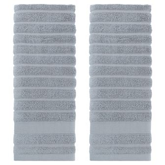 1 pc Cotton Hand Towel, Striped Pattern Decorative Comfort Towel for Bathroom, Travel 14" x 30"