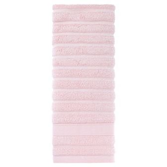 1 pc Cotton Hand Towel, Striped Pattern Decorative Comfort Towel for Bathroom, Travel 14" x 30"