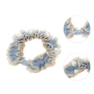 Lace Faux Pearl Scrunchies for Home 1 Pc