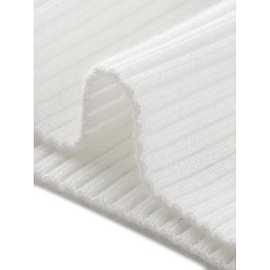 Striped Sweater for Women's Crew Neck Contrast Long Bishop Sleeve Oversized Pullover Tops