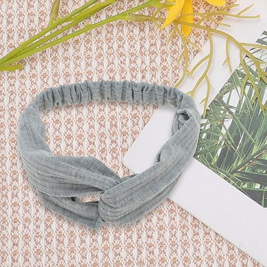 Stripes Elastic Cross Headwrap for Women 1 Pc