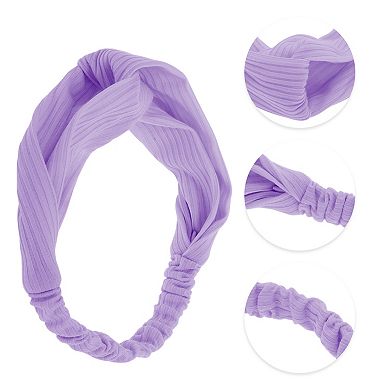 Stripes Elastic Cross Headwrap for Women 1 Pc