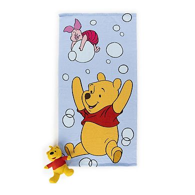 Disney's Winnie The Pooh Bath Towel & Sponge Set