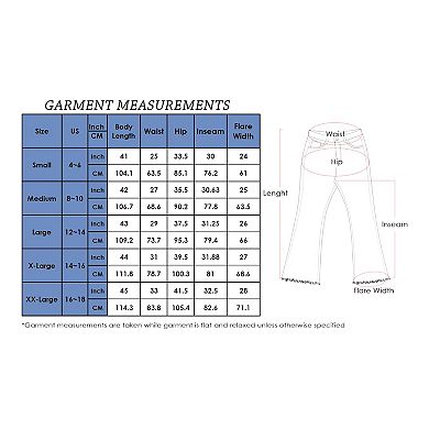 Women's Distressed Flared Jeans Pants