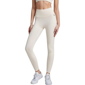 Women's High Waist Full-Length Leggings with Wide Waistband and Seamless Compression Fit