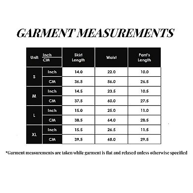 Women's High Waist Active Skort with Built-In Shorts and Soft Gathered Hem Detail