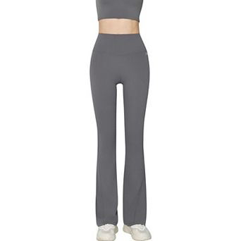 Women's High-Waist Flared Leggings with Stretch Fabric and Contoured Fit